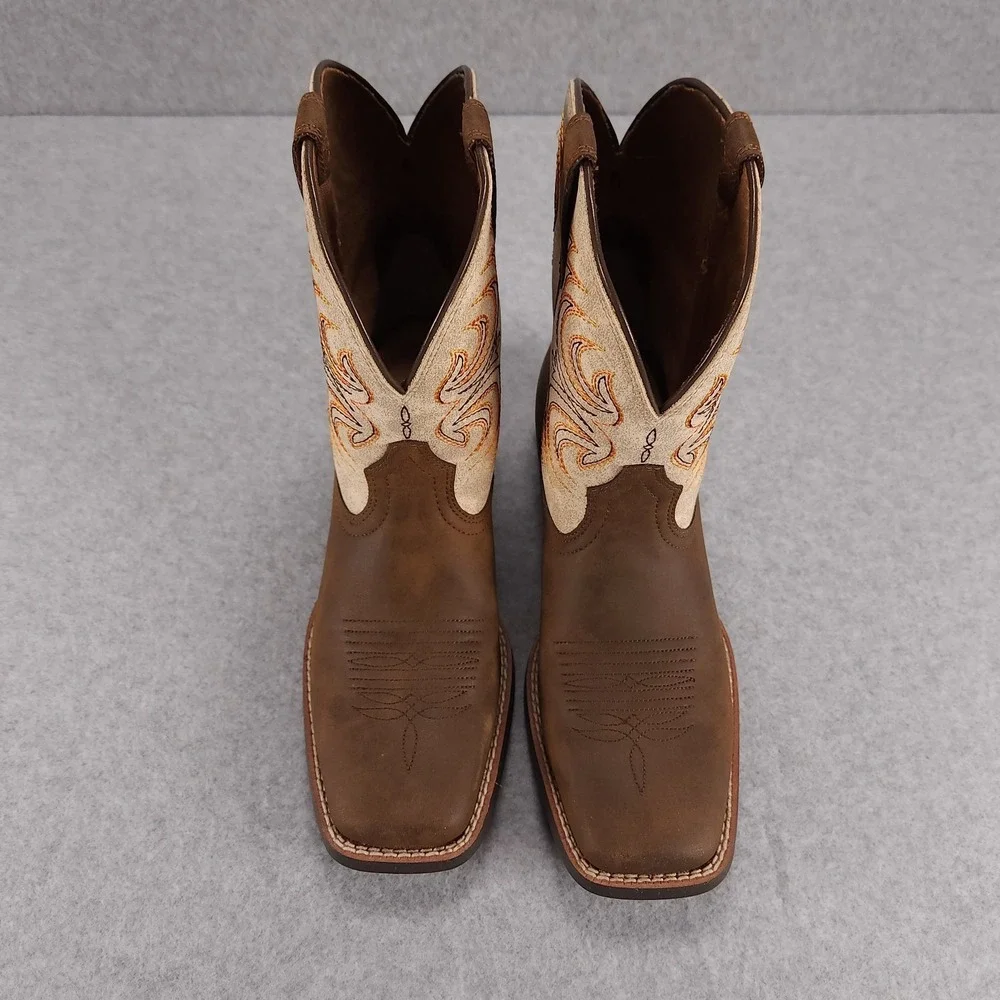 Ariat Youth Storm - Kids Size US 6 - Antique Brown Western Cowboy Boots 10038444